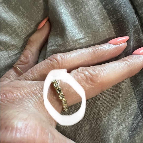 Bezel Tennis Ring - size 7 - Picture 3 of 3